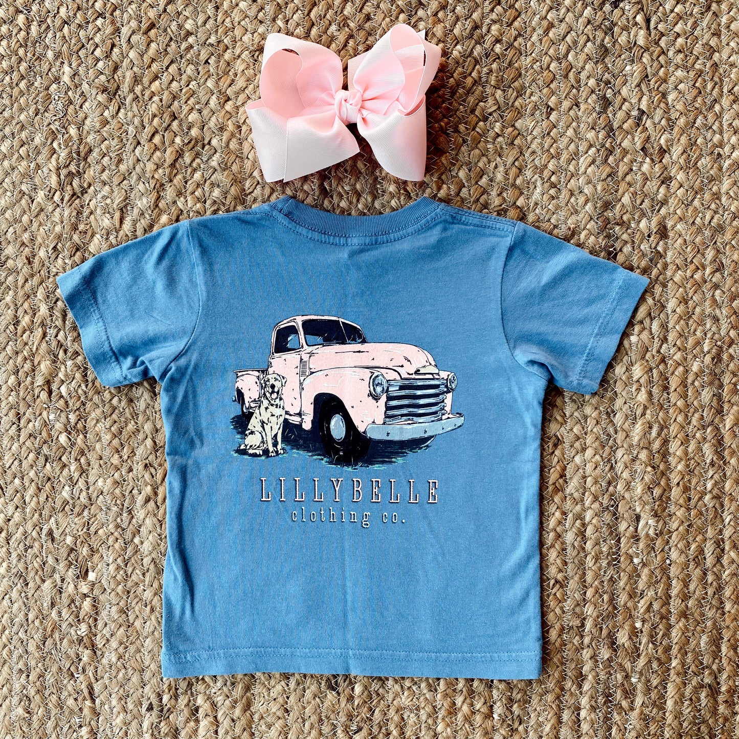 LillyBelle Dog With Pink Jeep Tee