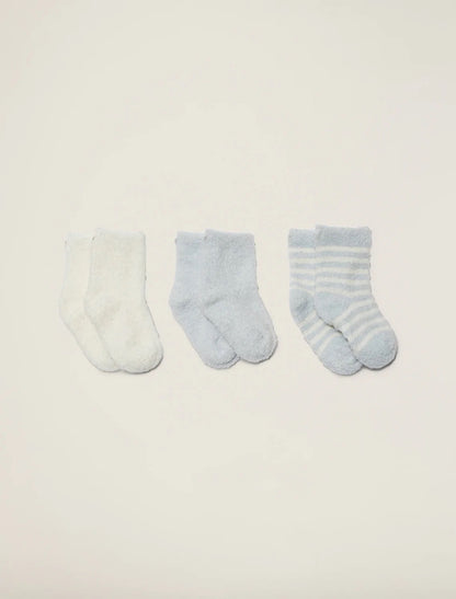Barefoot Dreams CozyChic Three Pack Infant Sock Set