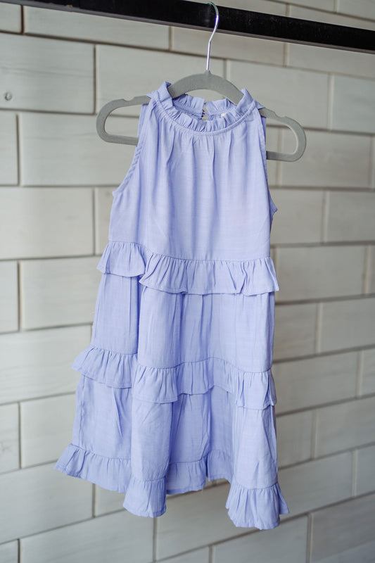 Perfectly Periwinkle Tiered Dress