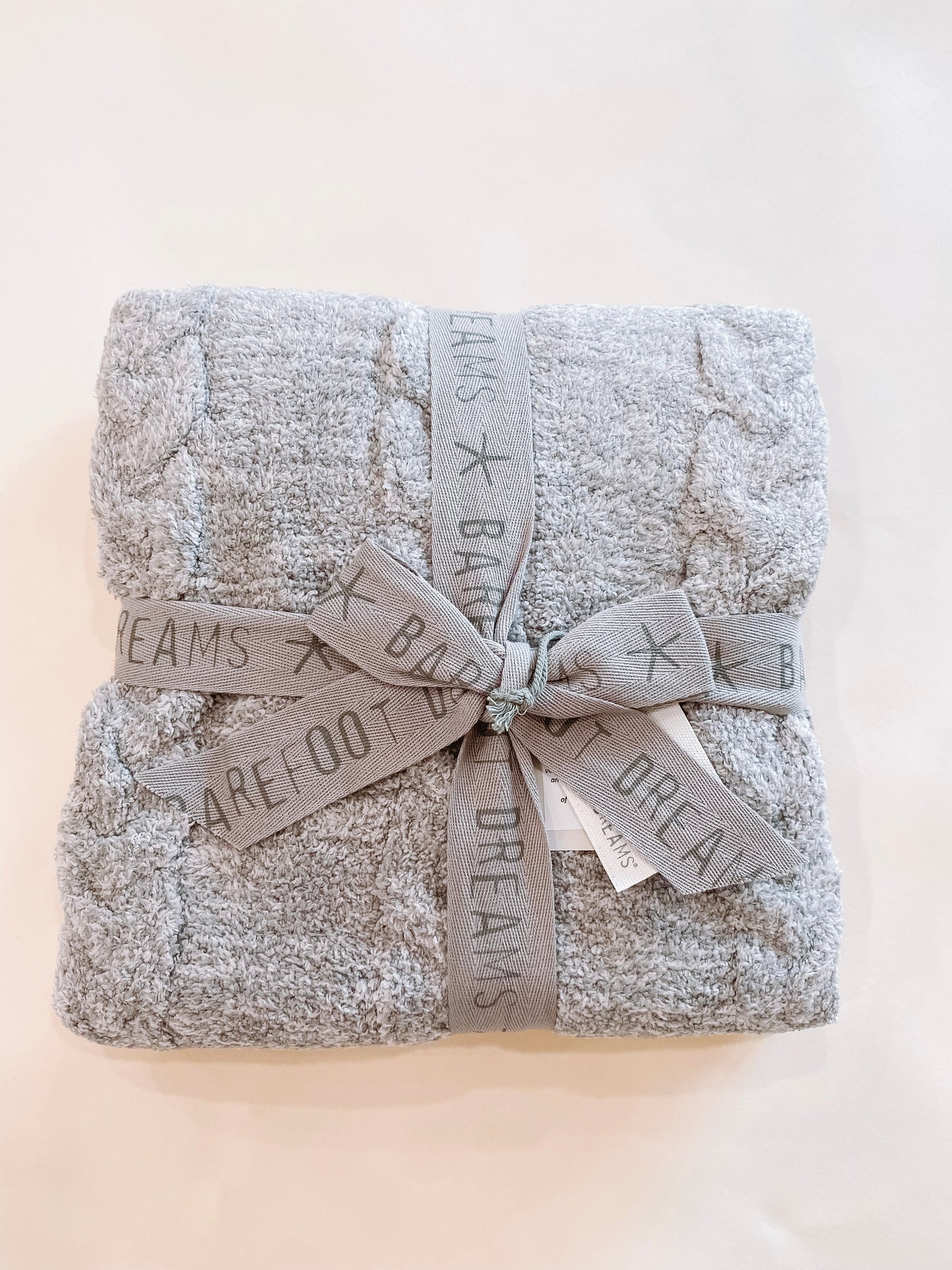 Barefoot Dreams CozyChic Heathered Cable Baby Blanket