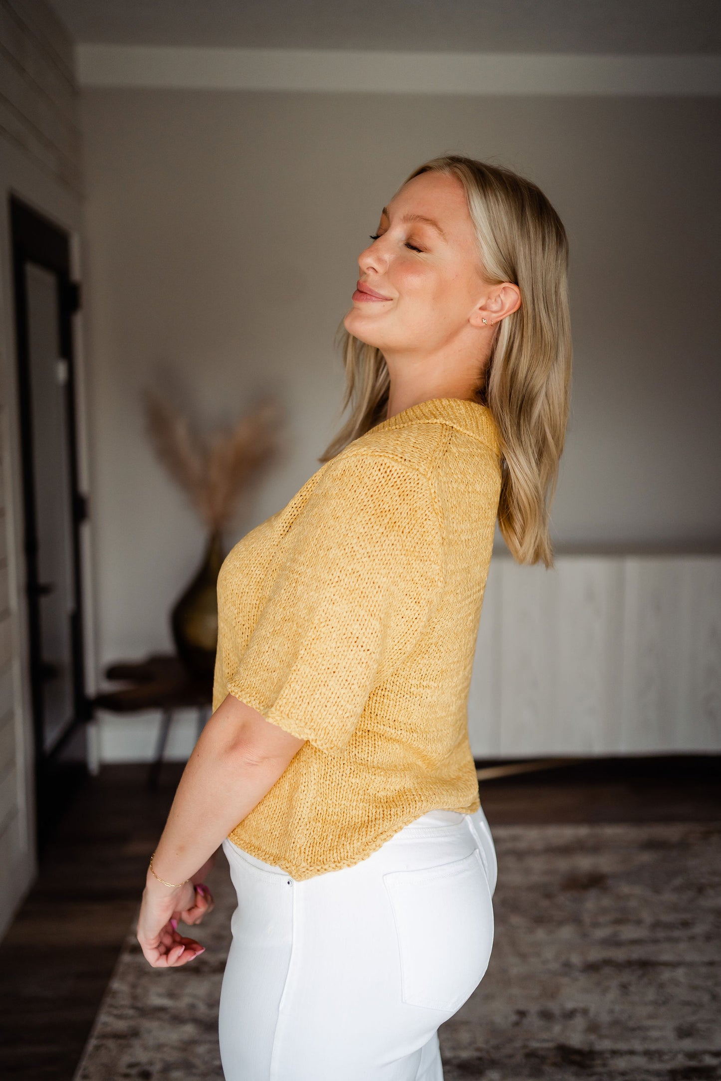 Sweet As Honey Knitted Top