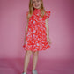 Blossom Babe Flutter Sleeve Smocked Tiered Dress