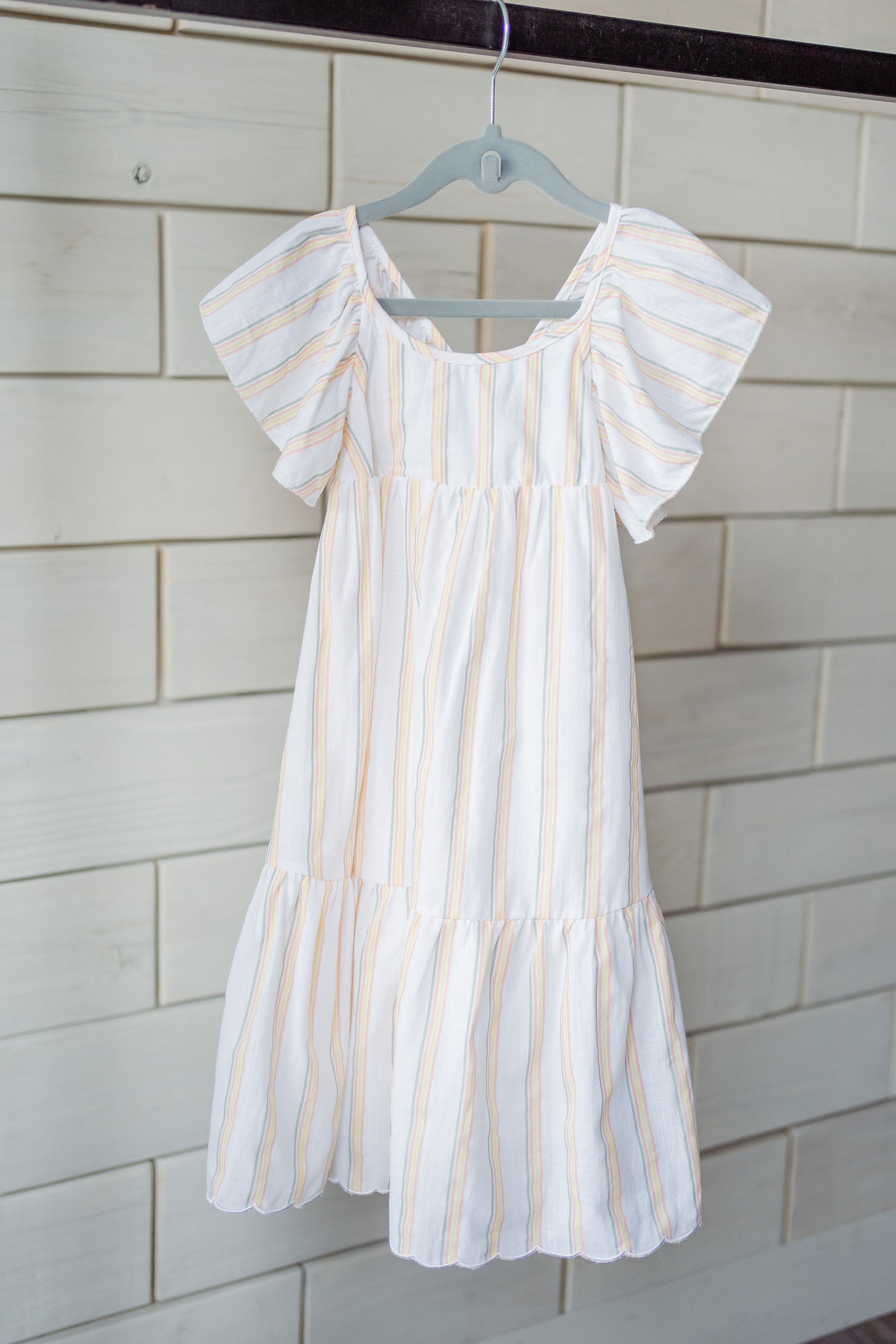 Evie Striped Tassel Dress x Vignette