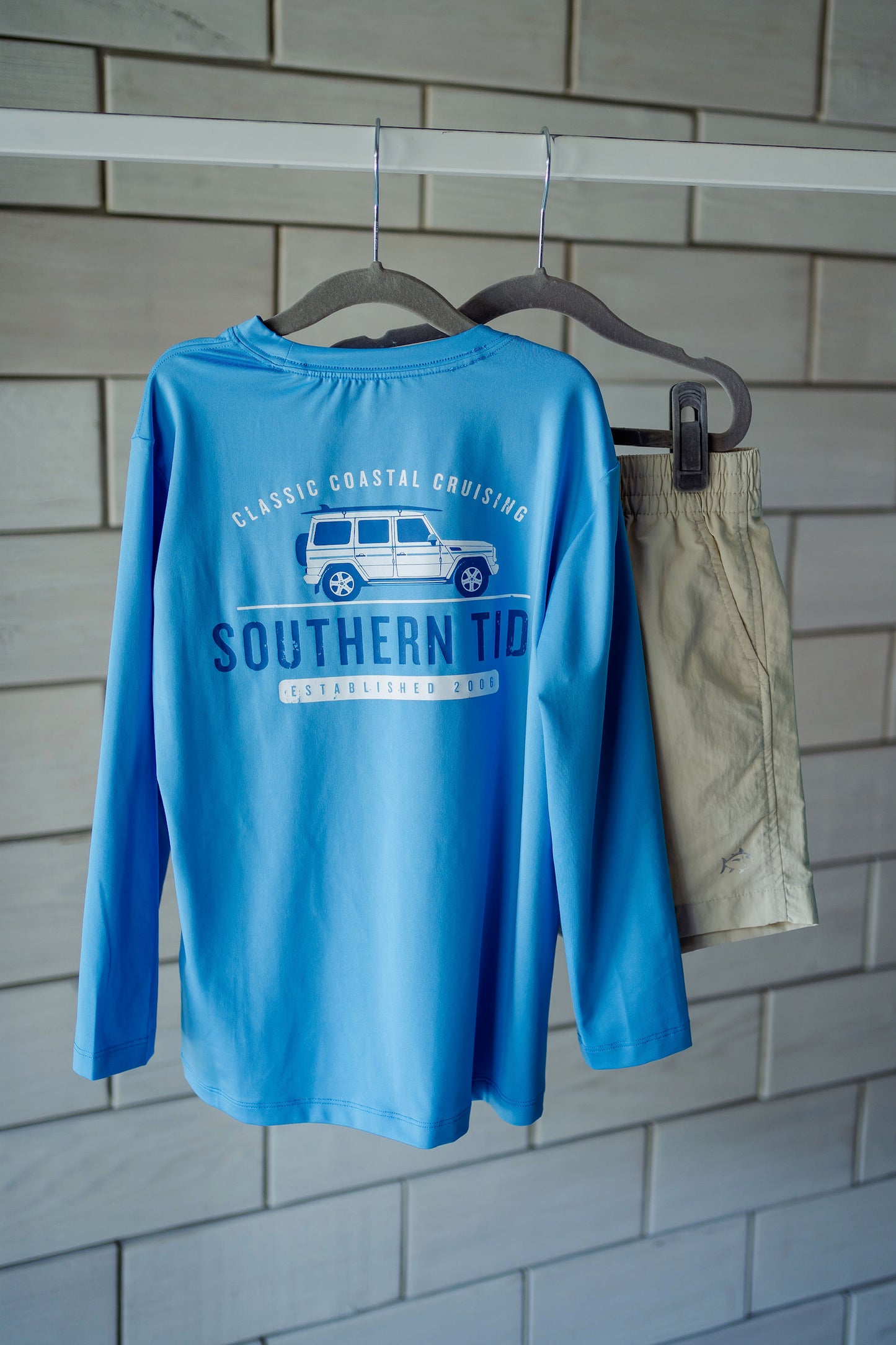 Boys Southern Tide Classic Cruising Long Sleeve Performance T-Shirt