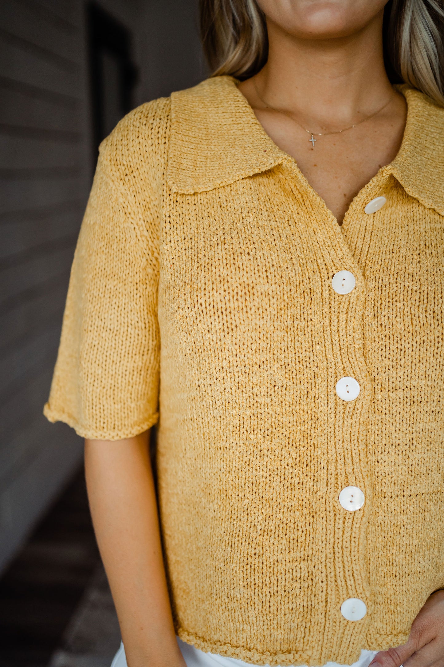 Sweet As Honey Knitted Top