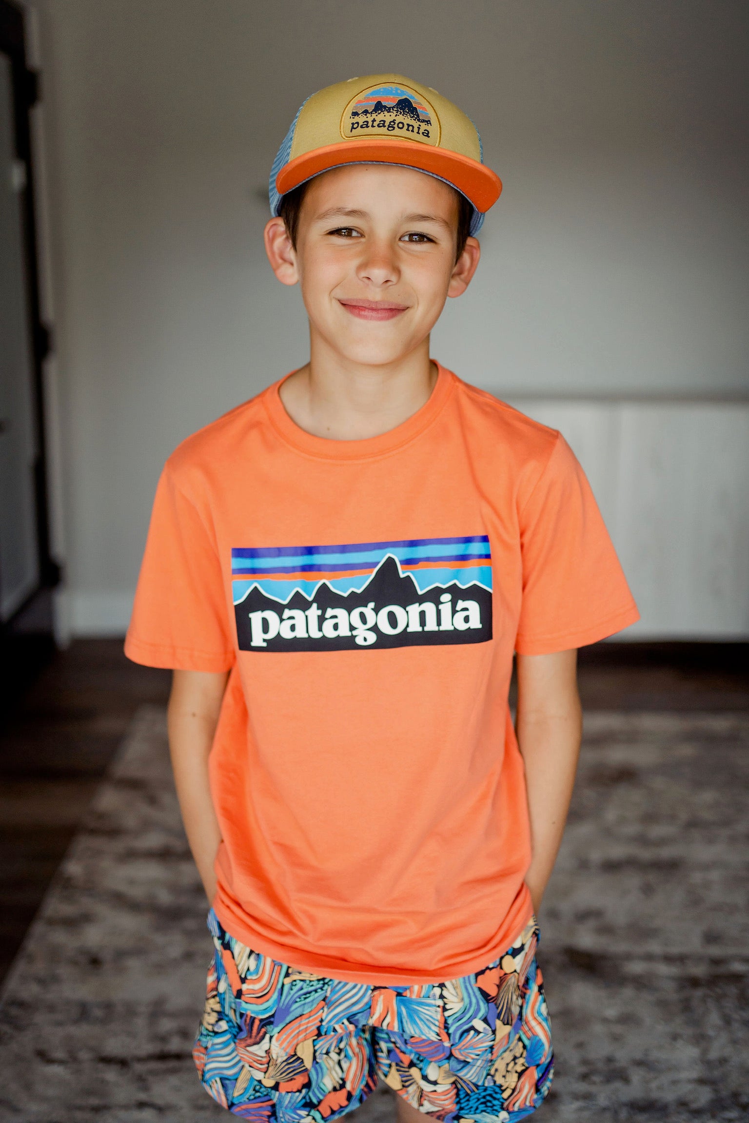 Patagonia baby trucker sales hat