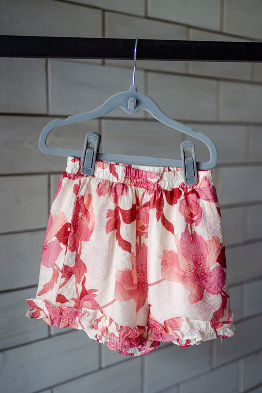 Millie Floral Ruffle Shorts